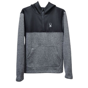 Spyder Men's Quarter-Zip Long-Sleeves Hoodie Sweatshirt Size Medium Excellent...